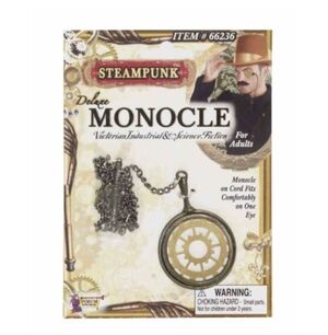 Steampunk Deluxe Monocle with Chain & Elope Monocle With Leather Cord NWT